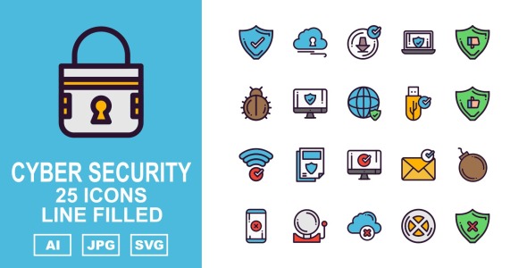 Набор иконок на тему security