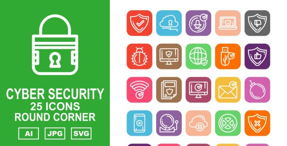 Набор иконок на тему security