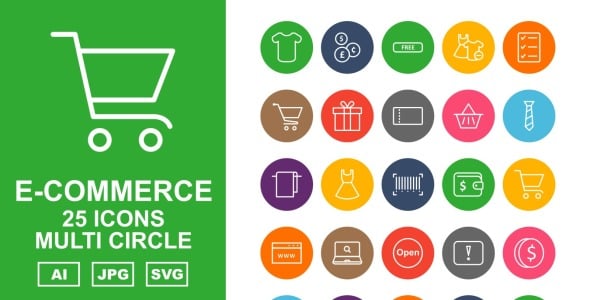 Набор иконок на тему shopping