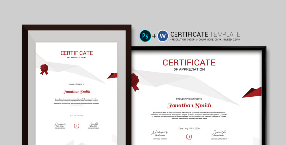 Шаблон сертификата на тему графика