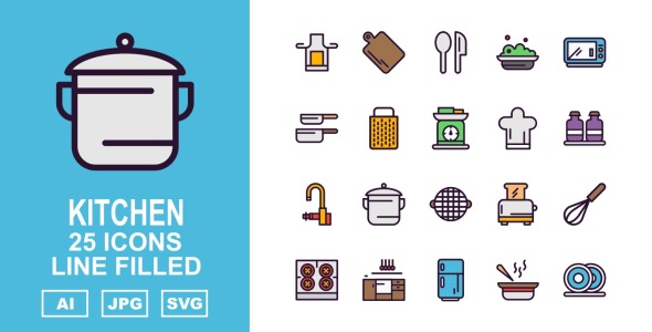 Набор иконок на тему food