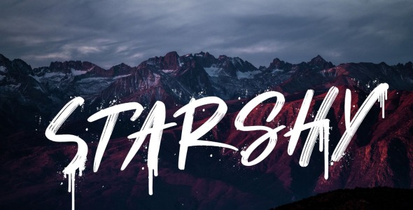 Шрифт на тему графика