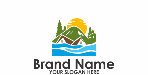 Шаблон логотипа на тему графика