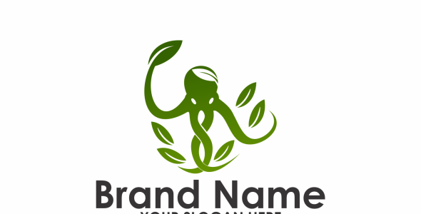 Шаблон логотипа на тему графика