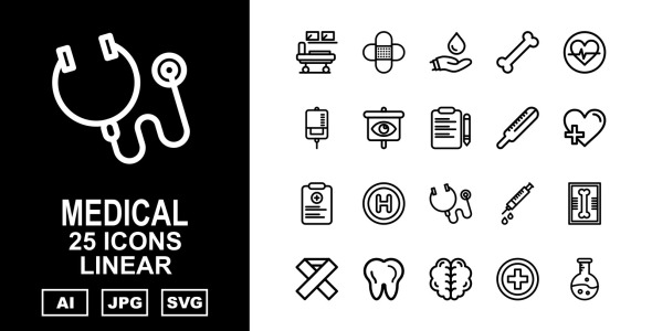 Набор иконок на тему medical