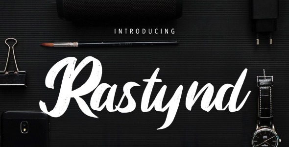 Шрифт на тему графика