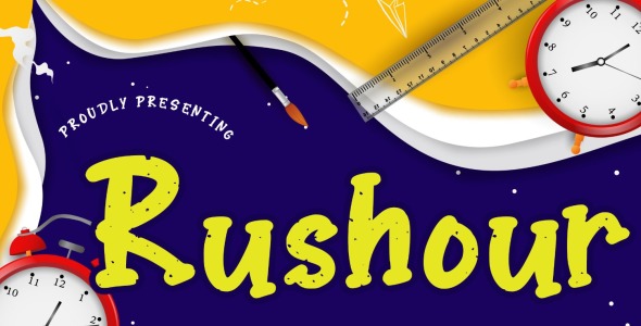 Шрифт на тему графика