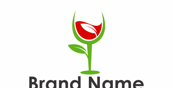 Шаблон логотипа на тему графика