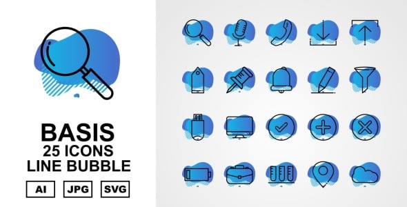 Набор иконок на тему data