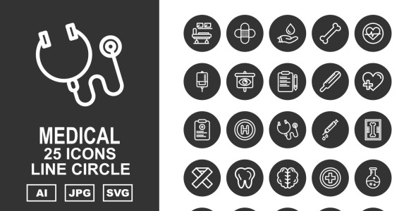 Набор иконок на тему medical
