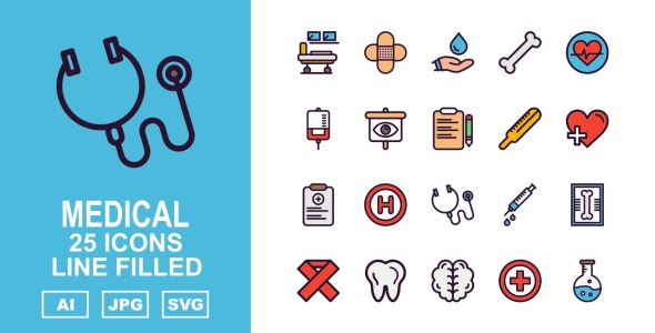 Набор иконок на тему medical