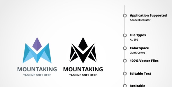 Шаблон логотипа на тему графика