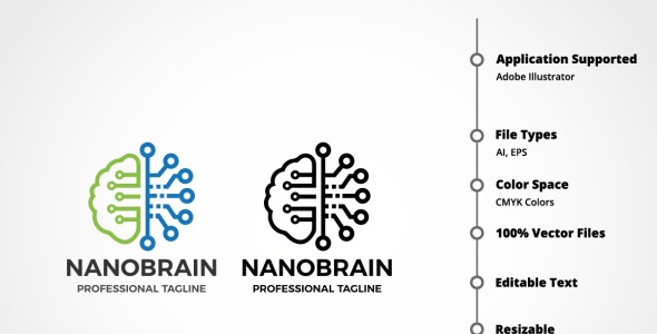 Шаблон логотипа на тему графика