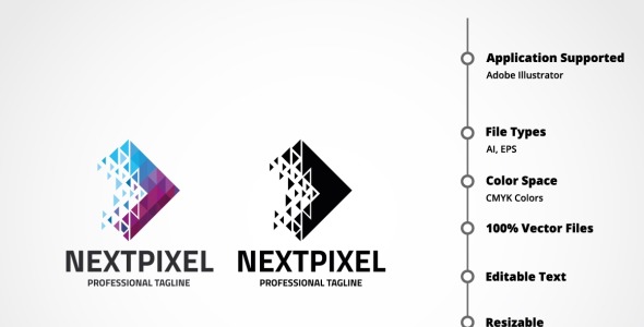 Шаблон логотипа на тему графика