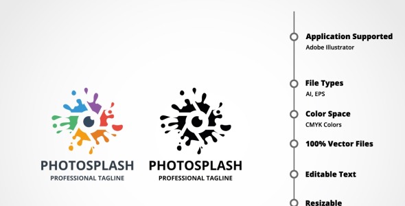 Шаблон логотипа на тему графика