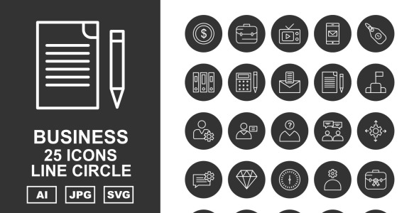 Набор иконок на тему business