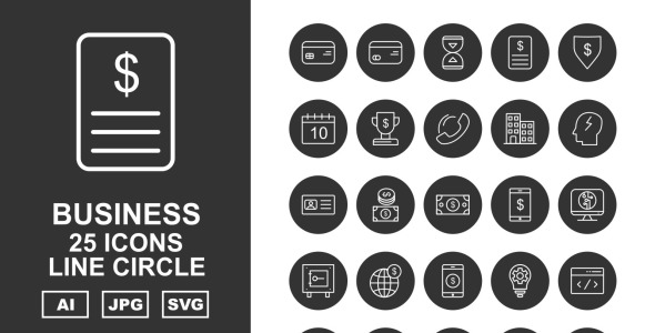 Набор иконок на тему business