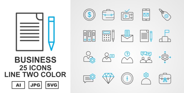 Набор иконок на тему business