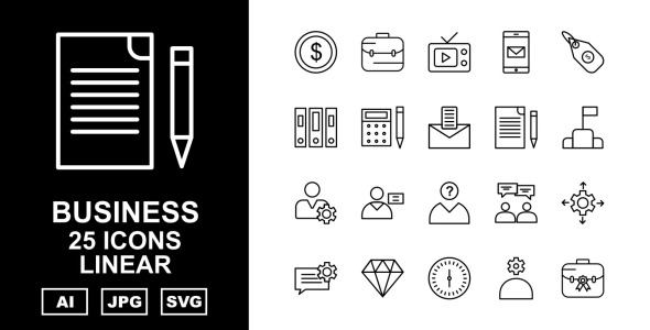 Набор иконок на тему business