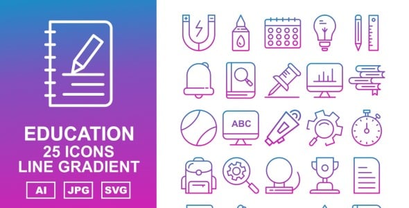 Набор иконок на тему science