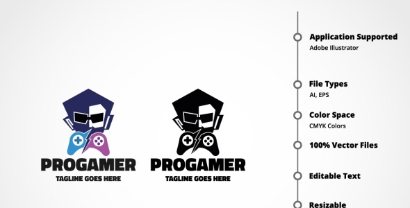 Шаблон логотипа на тему графика