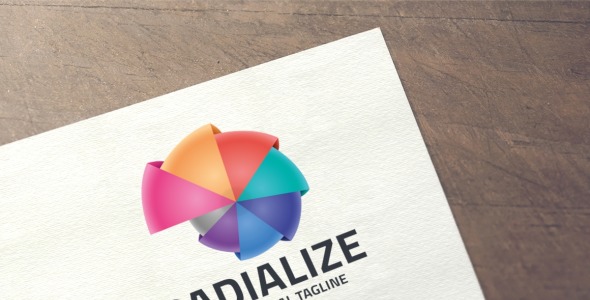 Шаблон логотипа на тему графика