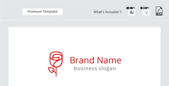 Шаблон логотипа на тему графика