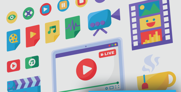 Набор иконок на тему social media