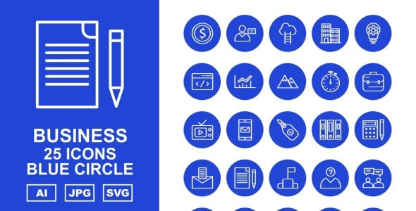 Набор иконок на тему business