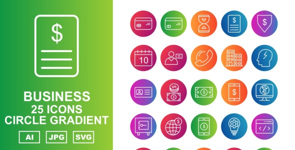 Набор иконок на тему business