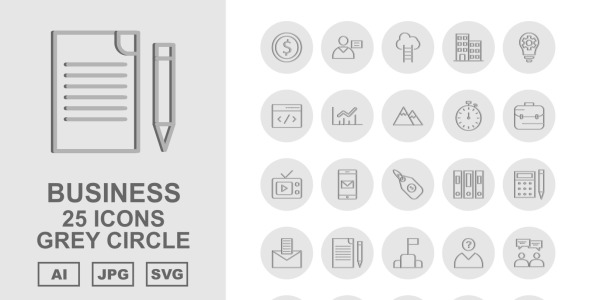 Набор иконок на тему business