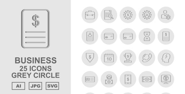 Набор иконок на тему business
