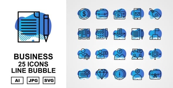 Набор иконок на тему business