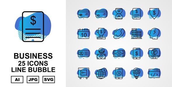 Набор иконок на тему business