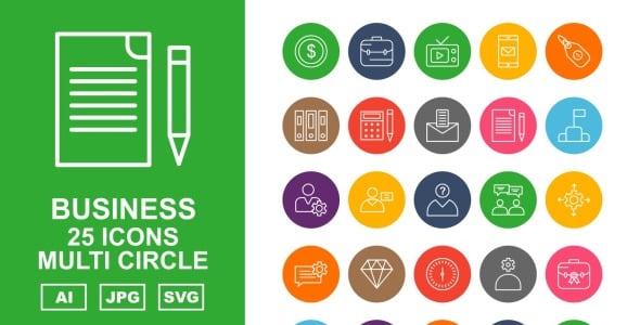 Набор иконок на тему business