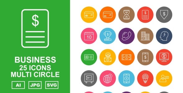 Набор иконок на тему business