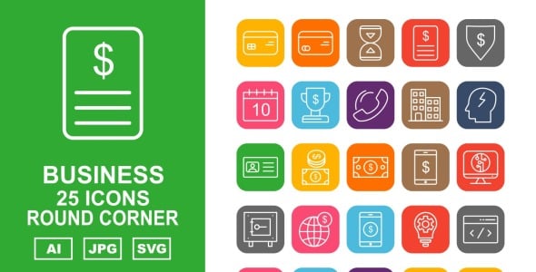 Набор иконок на тему business