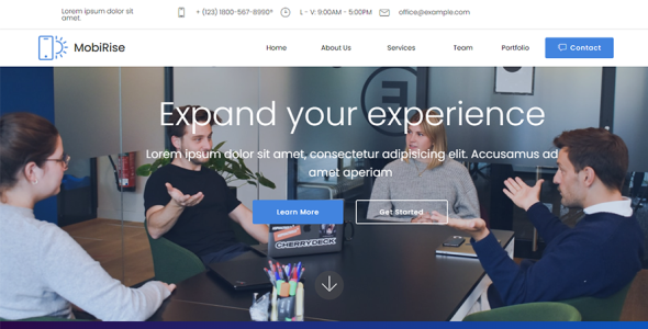 SAM Digital Agency Landing Page Template
