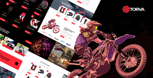 Trova Sports Motor Bike Shop and Accessories Website Template