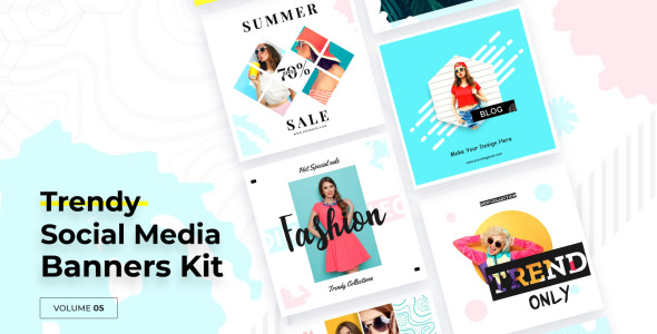 Шаблон для соцсетей на тему графика