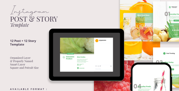 Шаблон для соцсетей на тему графика