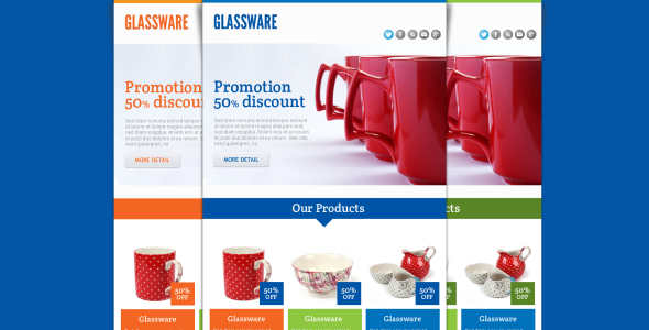 PSD шаблон на тему электроника