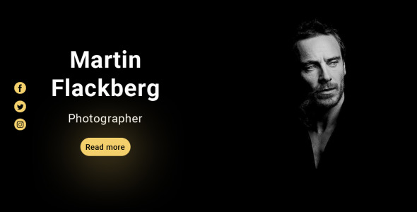 PSD шаблон на тему дизайн и фотография