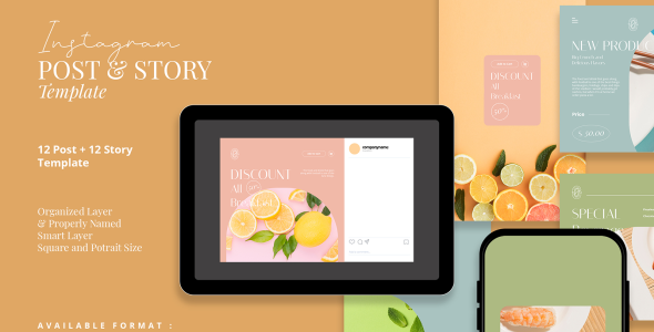 Шаблон для соцсетей на тему графика