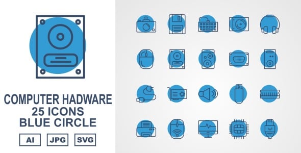 Набор иконок на тему computer