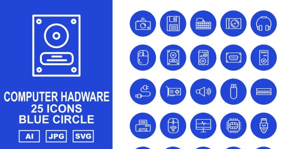 Набор иконок на тему computer