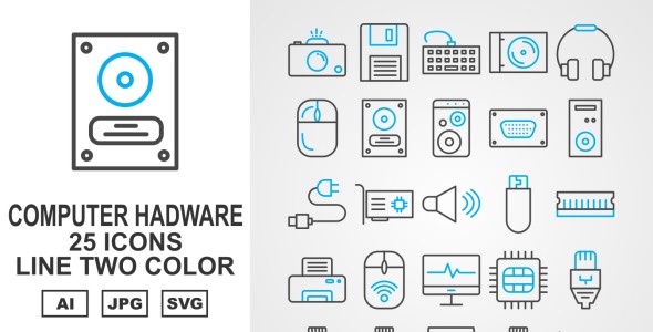 Набор иконок на тему computer
