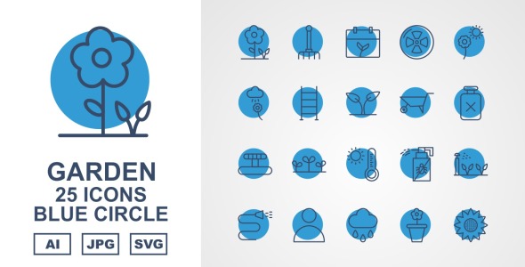 Набор иконок на тему nature