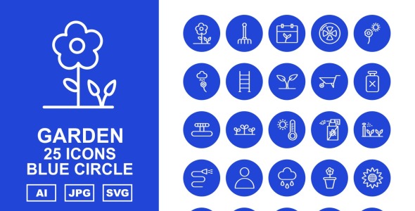 Набор иконок на тему nature