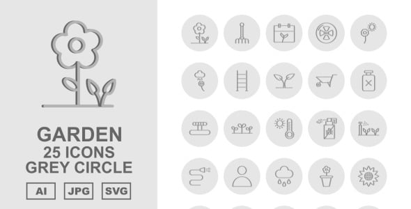 Набор иконок на тему nature